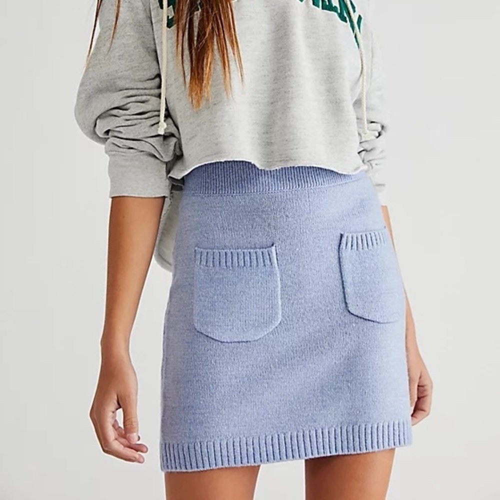 Free People Solid Viola Sweater Skirt